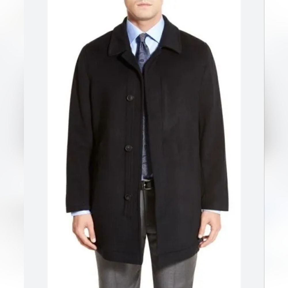 Hart Schaffner Marx Wool & Cashmere Coat Size 46L